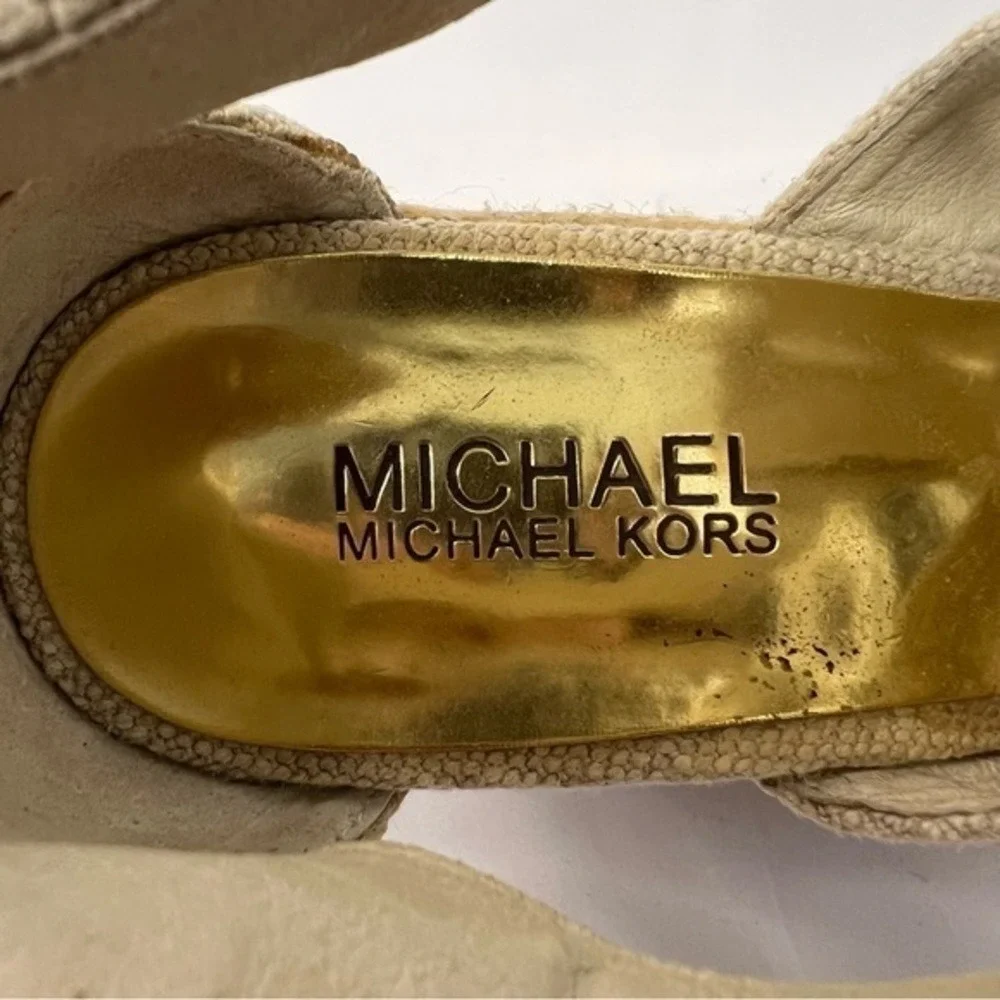 Michael Kors Espadrille Wedge Sandals w/ Front‎ Zip! US 8